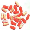 25 15mm Transparent Matte Orange AB Fish Beads